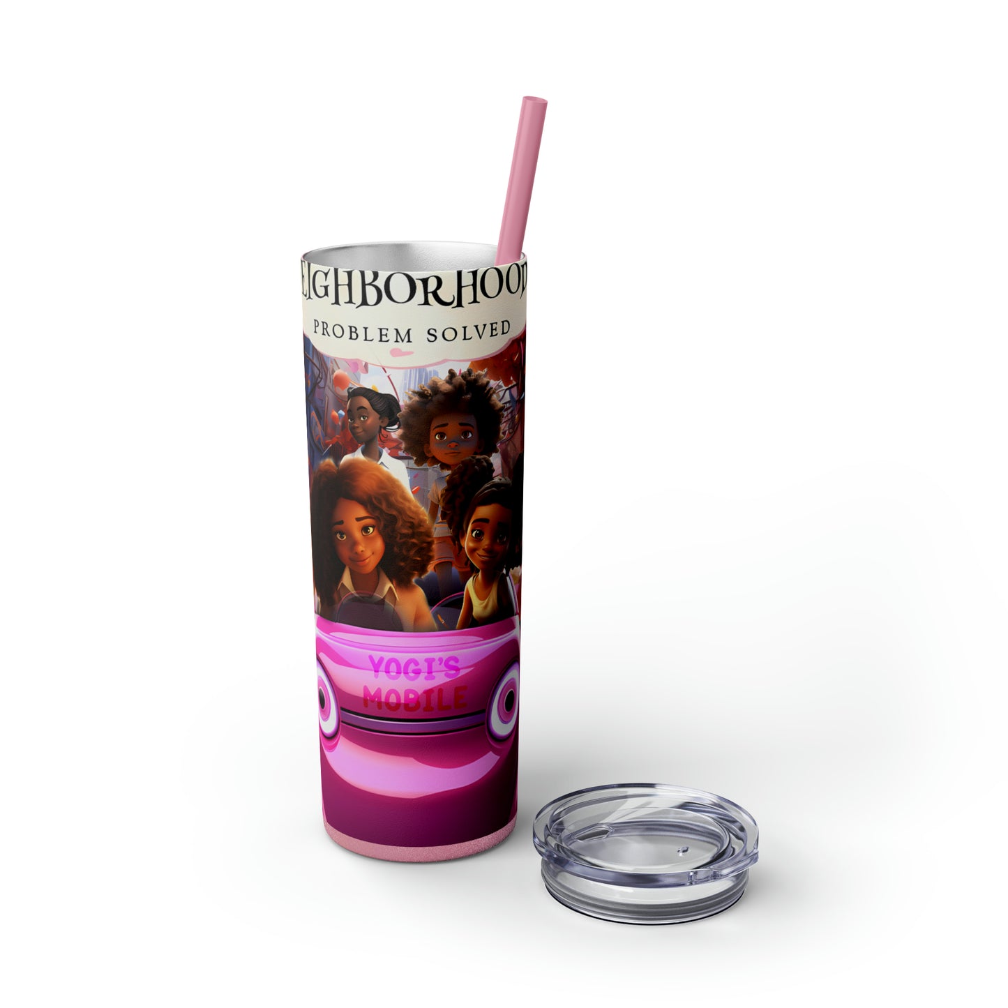 Skinny Tumbler with Straw, 20oz