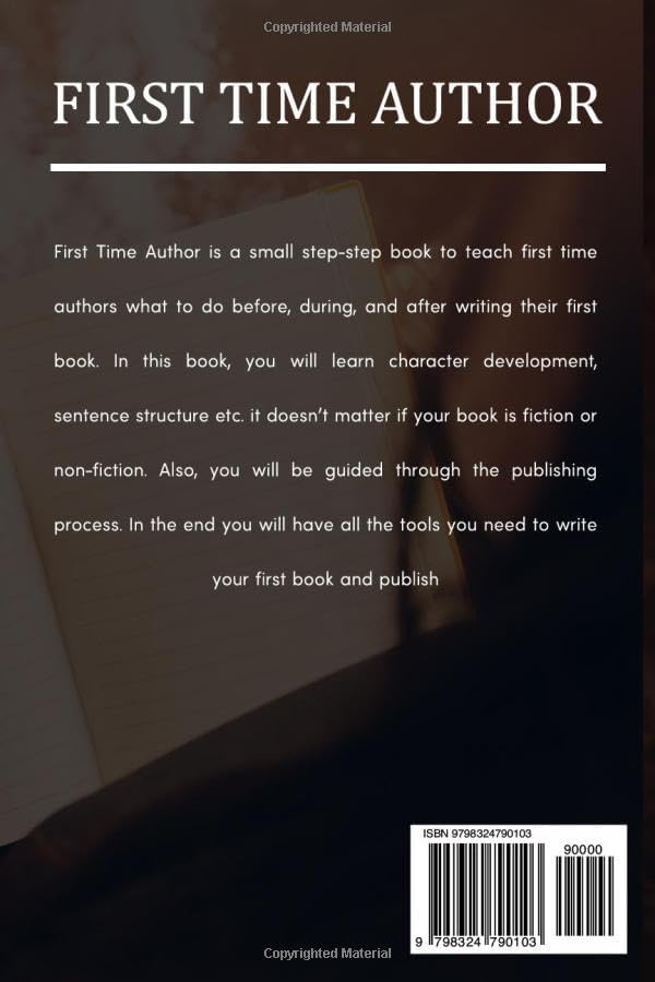 First Time Author