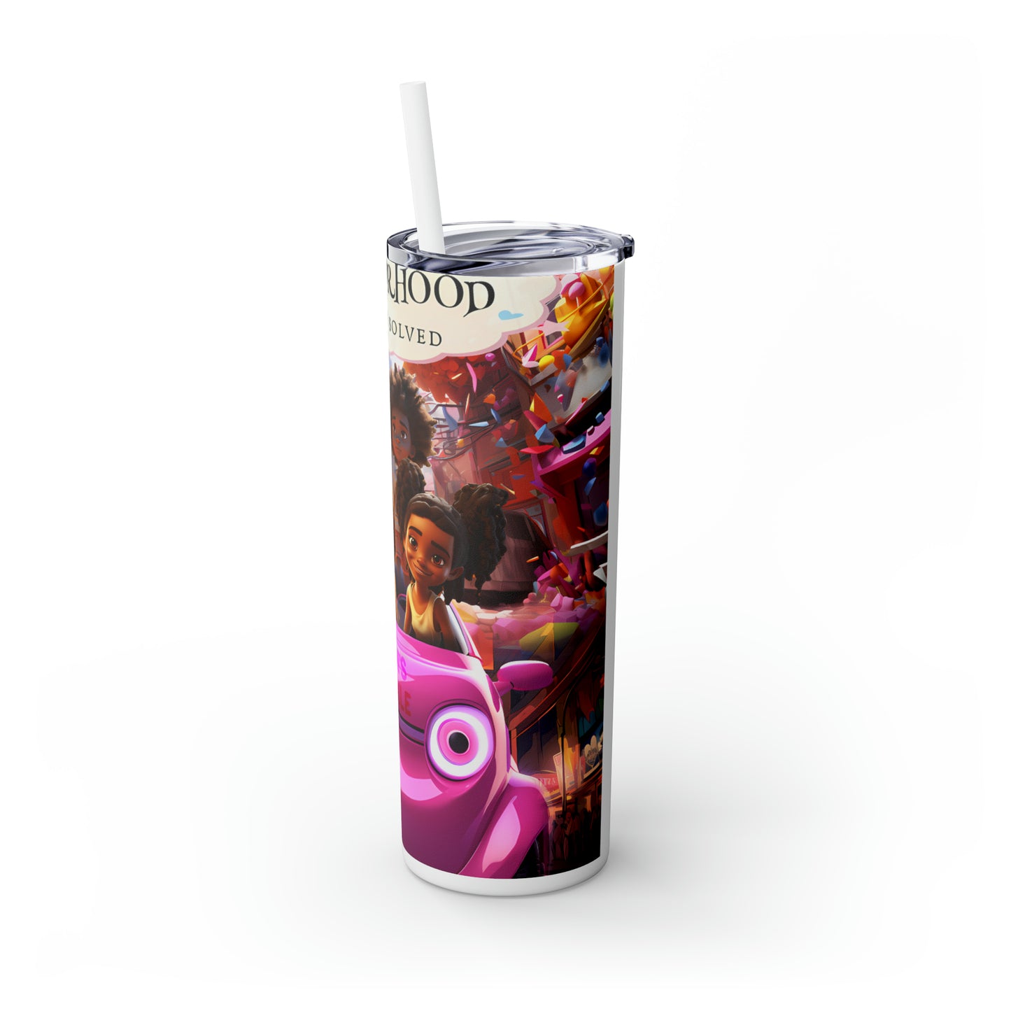 Skinny Tumbler with Straw, 20oz